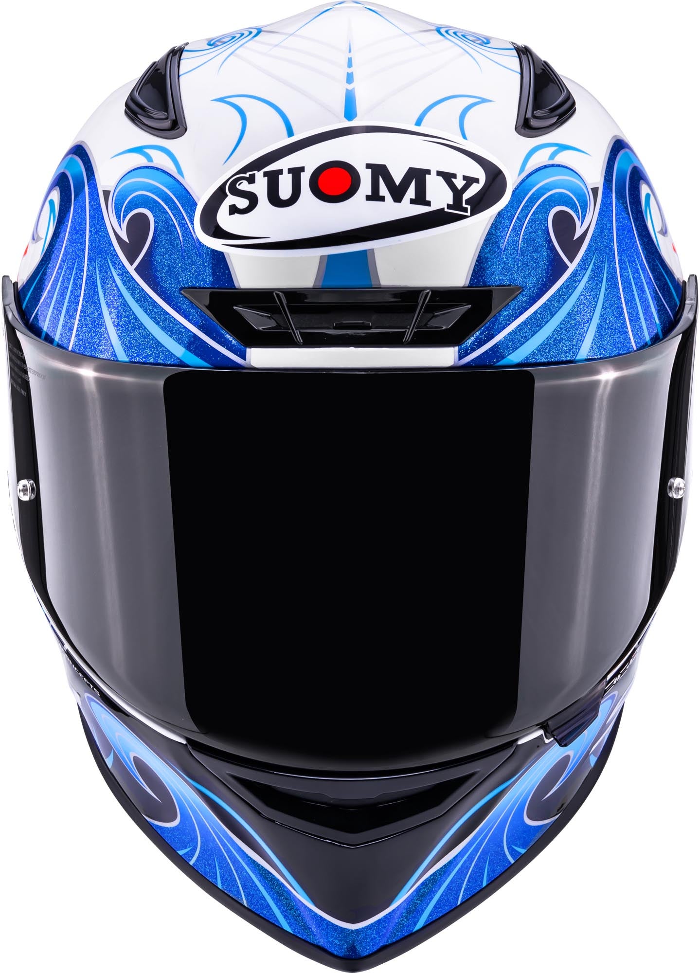 Suomy Track-1 Waves Helm weiß/blau XXL (63) Abbildung 8