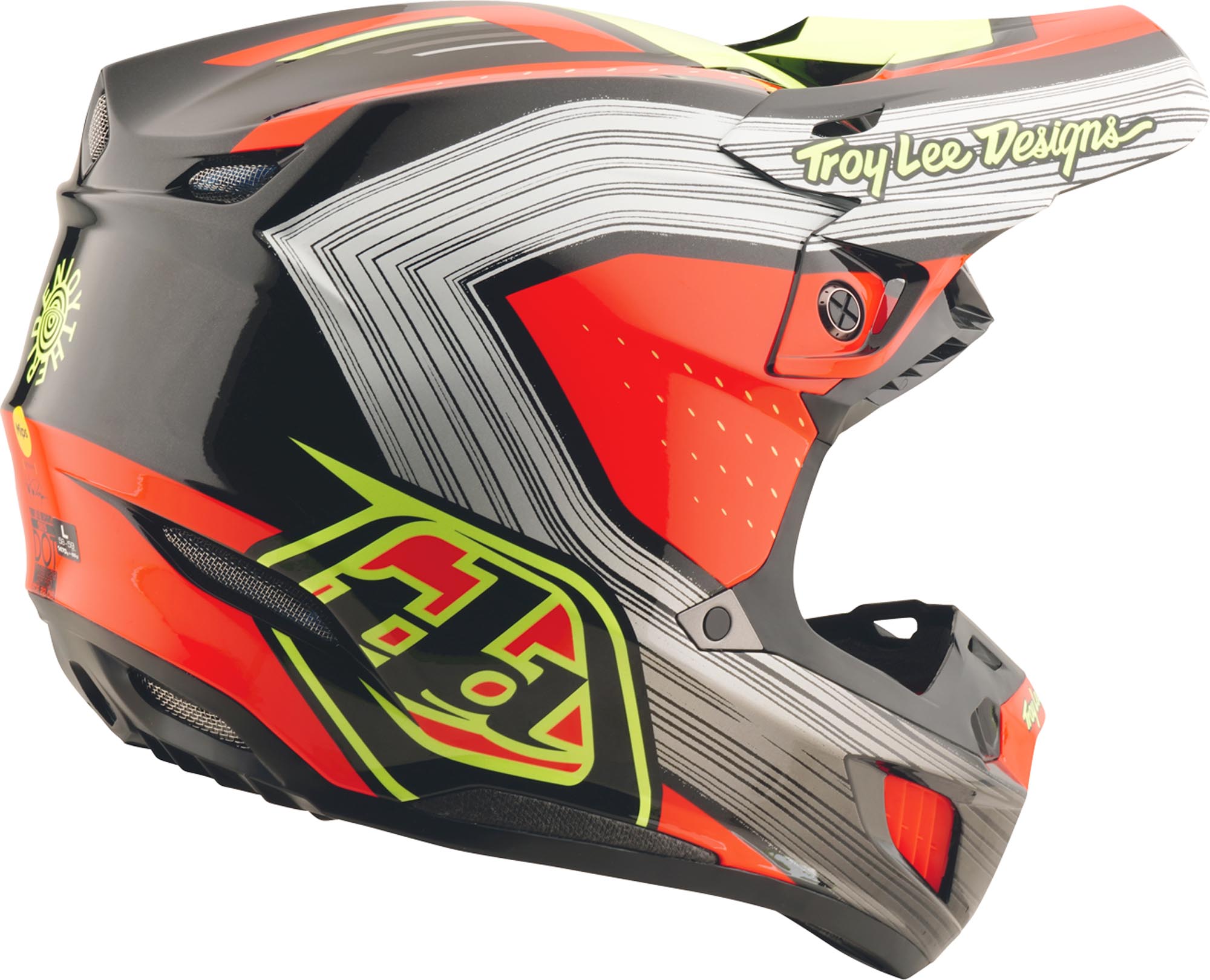 Troy Lee Designs SE5 Composite Stripes MIPS Motocross hjälm XS Figur 5