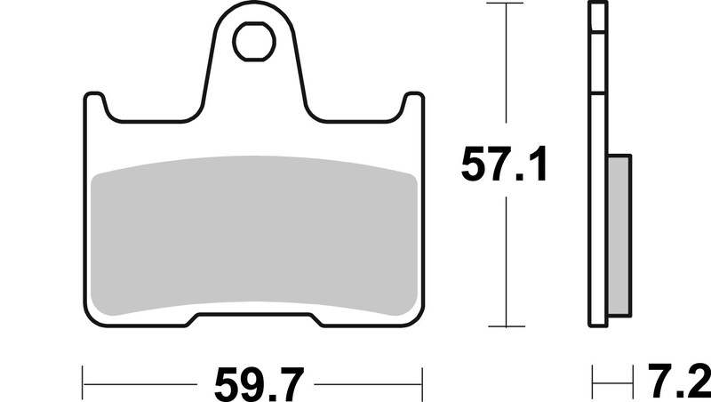 Brembo S.p.A. Sintrade metallbromsbelägg - 07KS06SP Figur 2