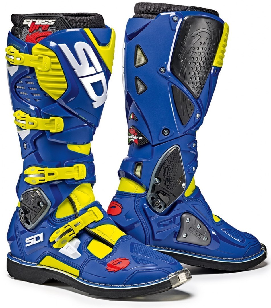 Sidi Crossfire 3 Bottes de motocross bleu/jaune 49 Figure 1