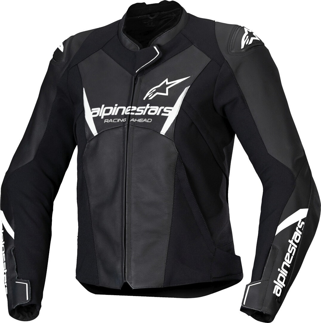Alpinestars Stella Faster V3 Jacke de piele pentru motociclete feminine alb/negru 38 Figura 1
