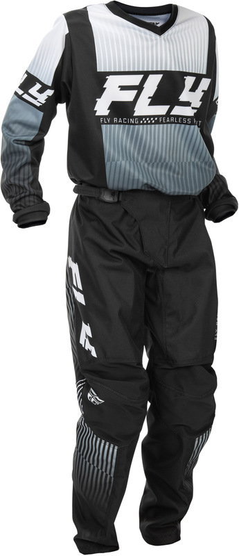 FLY Racing F-16 Youth Byxor - Svart/Vit Figur 6