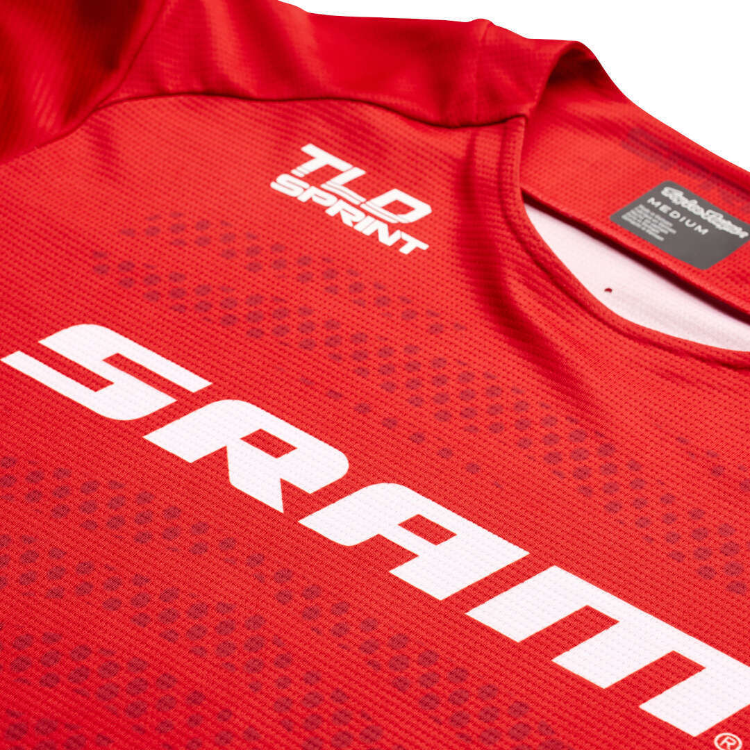 Troy Lee Designs Sprint SRAM Shifted Bicycle Jersey red XL Figure 3