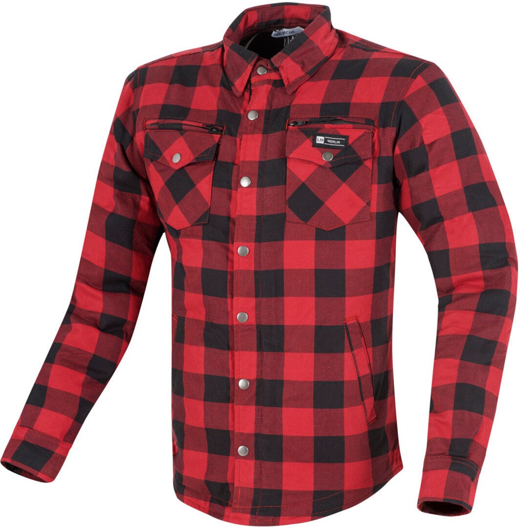 Merlin Madison Damen Motorrad Hemd rot/schwarz S Abbildung 1