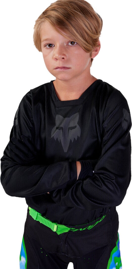 FOX 180 Blackout 2023 Jugend Motocross Jersey YS Abbildung 4