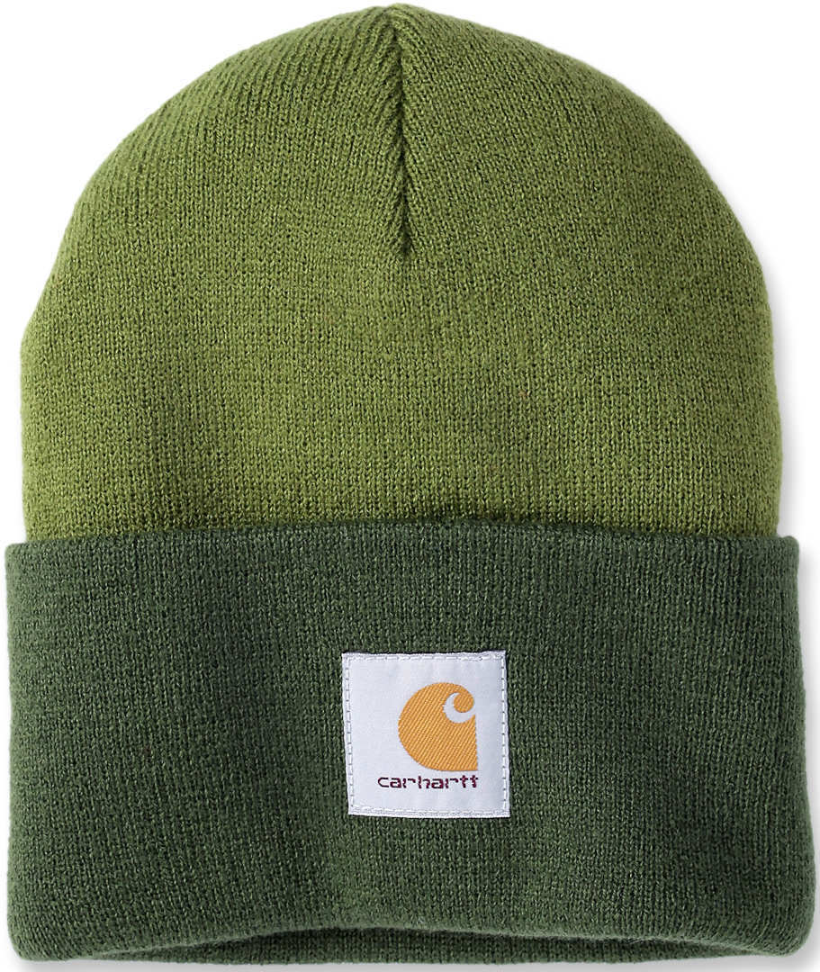 Carhartt Knit Cuffed Two-Tone Beanie Verde deschis/verde închis Figura 1