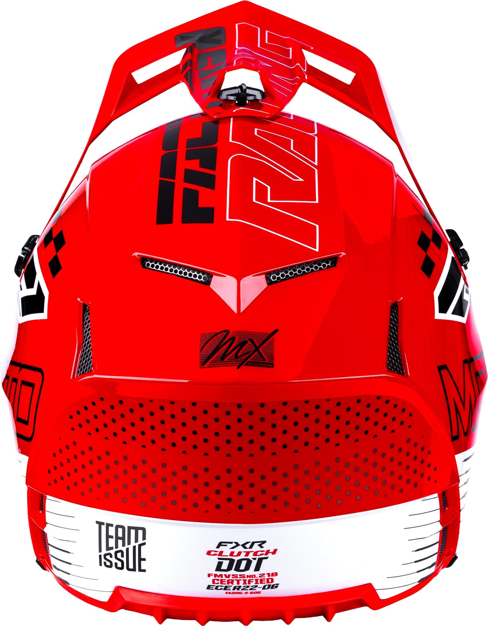 FXR Clutch Logo Youth Motocross Helmet red XL Figure 5