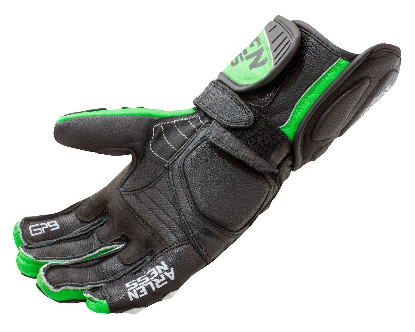 Arlen Ness Sugello Mănuși de motocicletă verde/negru S Figura 4