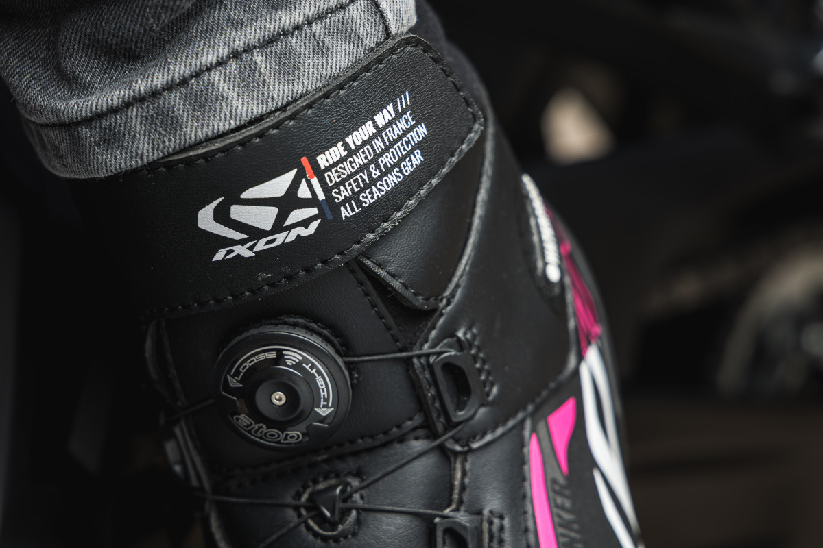 Ixon Ranker WP Pantofi de motocicletă pentru femei Negru/Alb/Fucsia 39 Figura 4