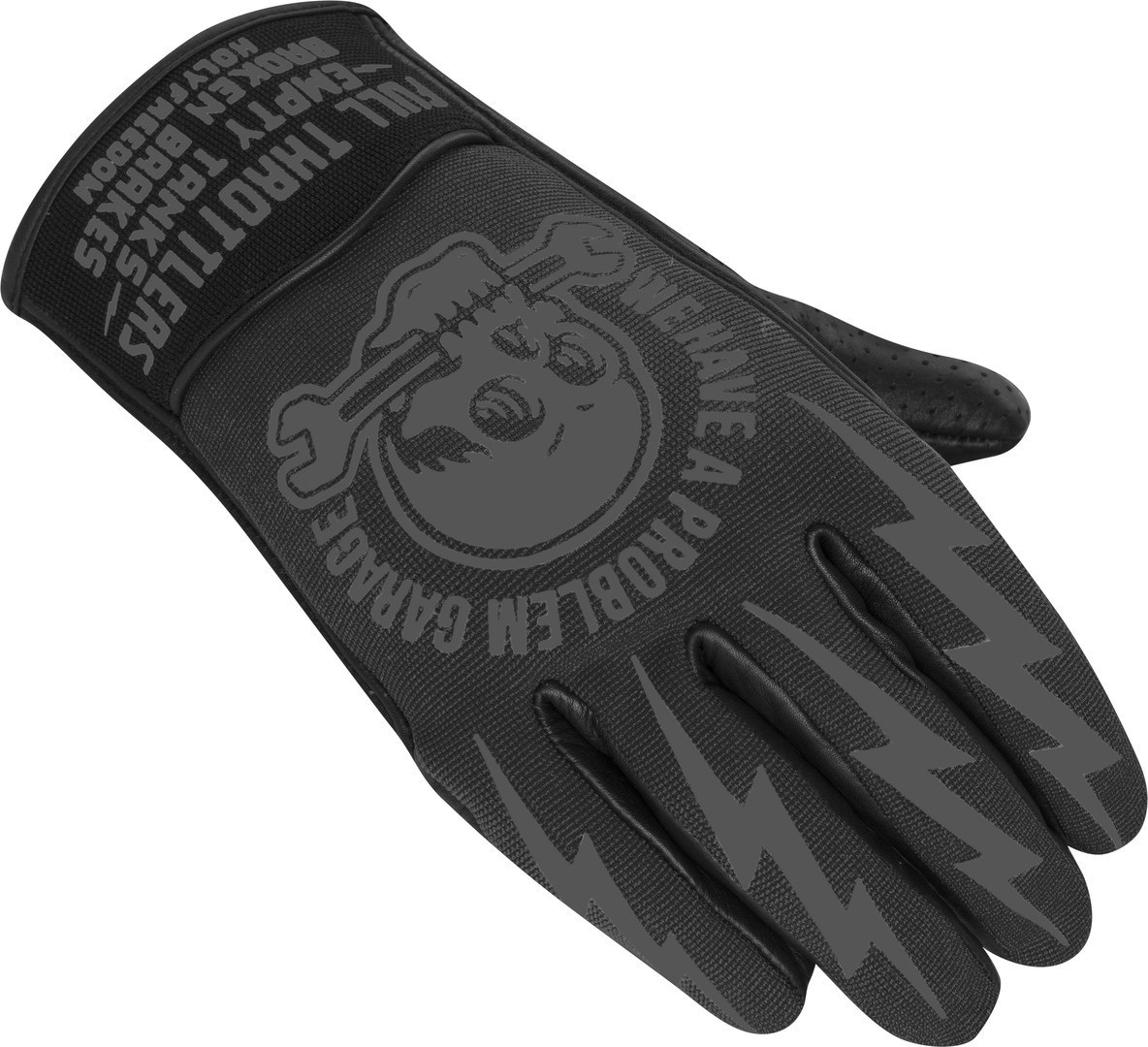 HolyFreedom Tools perforerede motorcykelhandsker Sort/sort M Figur 1