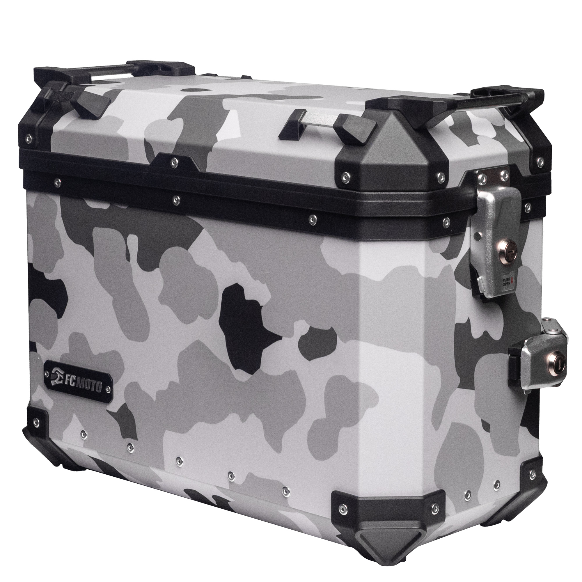 FC-Moto Terreno EVO Camo 36 L Alu Cutia laterală Camuflaj alb Legături Figura 1