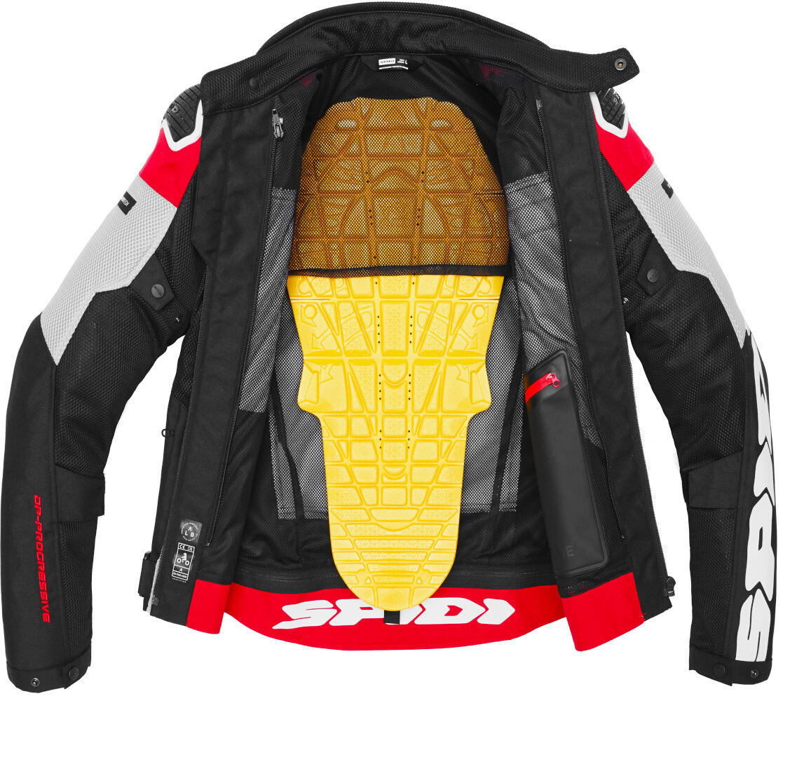 Spidi Progressive Net H2Out Giacca tessile moto rosso L Figura 2