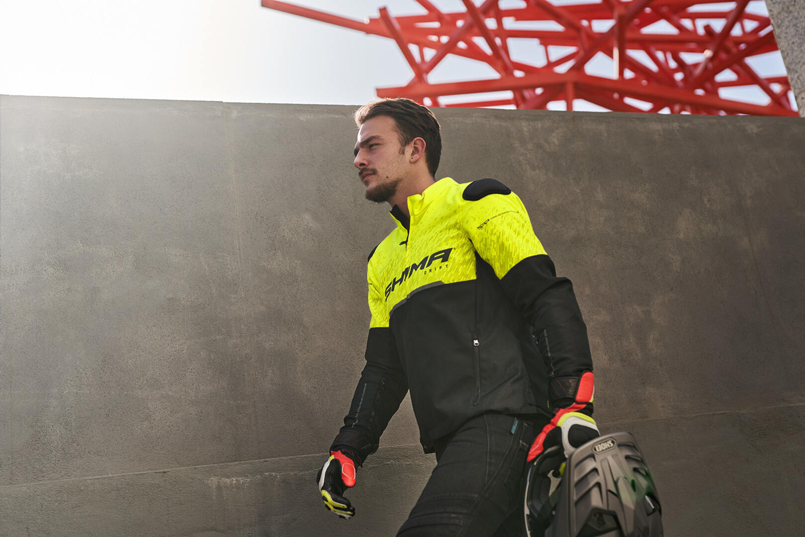 SHIMA Drift Motorcycle Textile Jacket black/yellow XL Figure 5