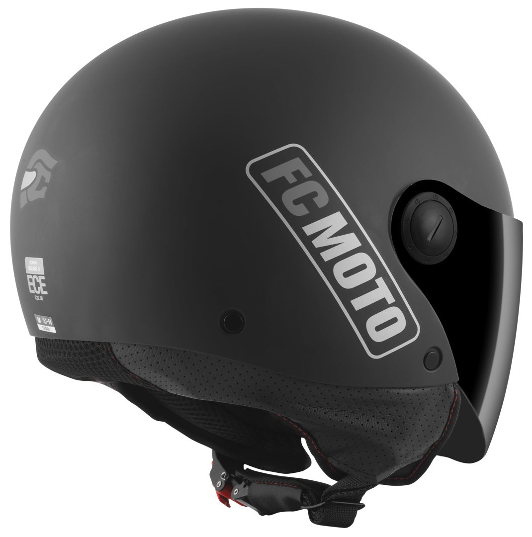 FC-Moto Square-RS Jet hjelm sort mat/grå M Figur 4