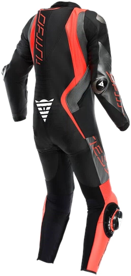 Dainese Audax D-Zip perforated 1-Piece Motorcycle Leather Suit black/anthracite/red 52 Figure 2
