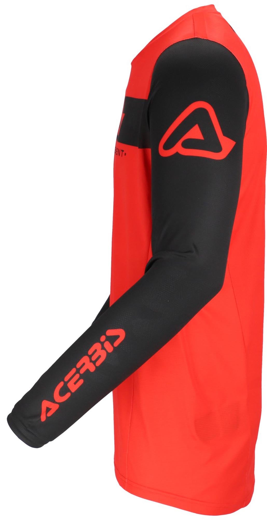 Acerbis MX J-Track Inc 2.0 Logo Motocrosstrøje sort/rød L Figur 5