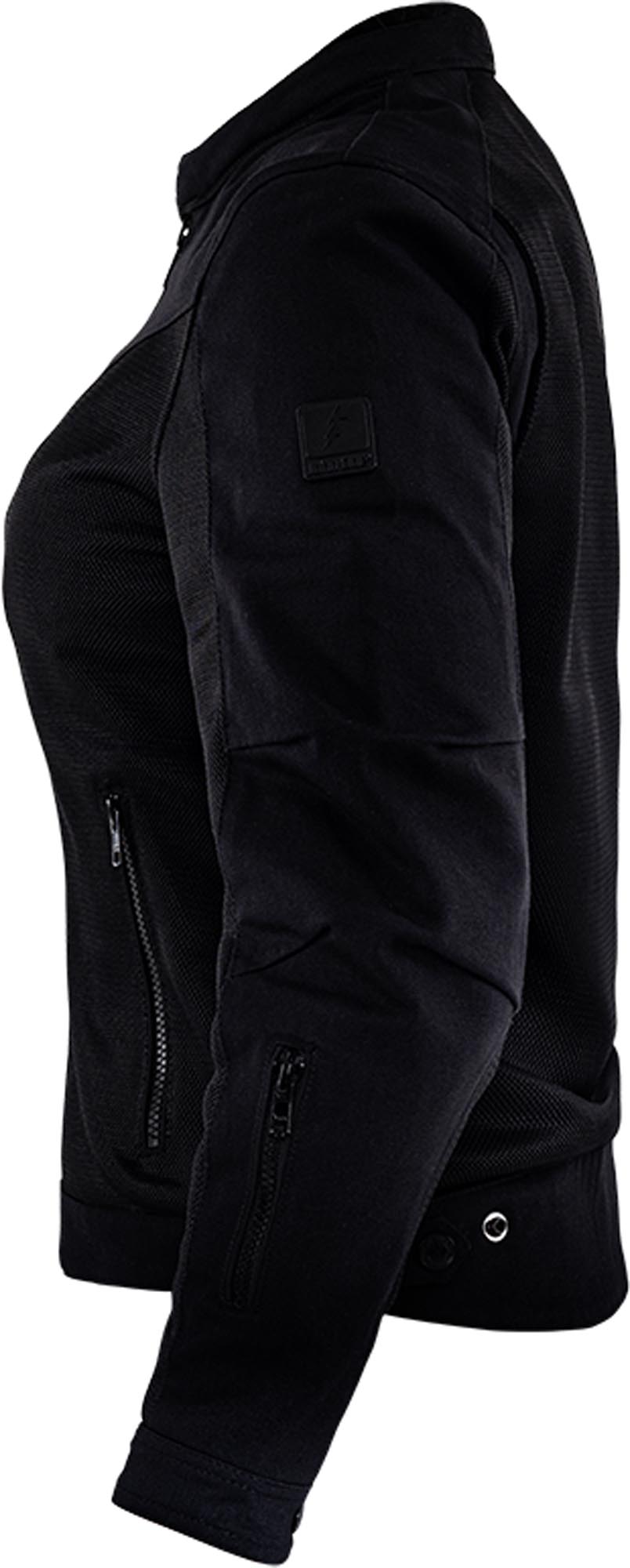 John Doe Aero Mesh perforierte Damen Motorrad Textiljacke schwarz M Abbildung 3