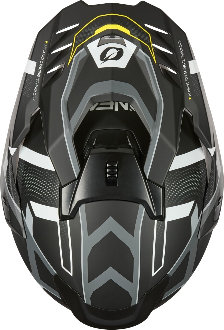 Oneal D-SRS Square V.25 Cască de motocross Negru mat/gri/galben-neon XL Figura 9