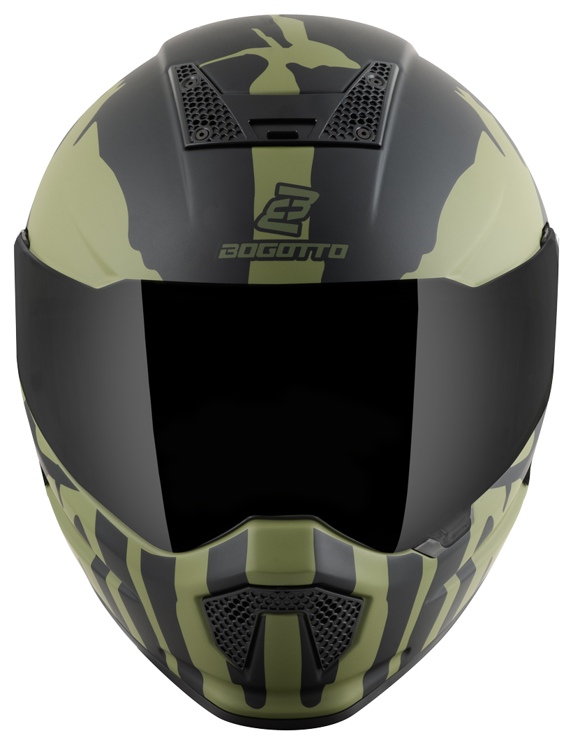 Bogotto Rapto Demon Hjälm Green Matt XS Figur 4
