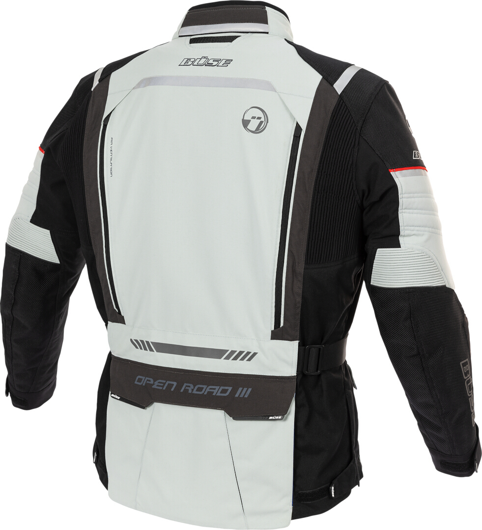 Büse Open Road III Waterproof Motorcycle Textile Jacket white/grey 54 Figure 2