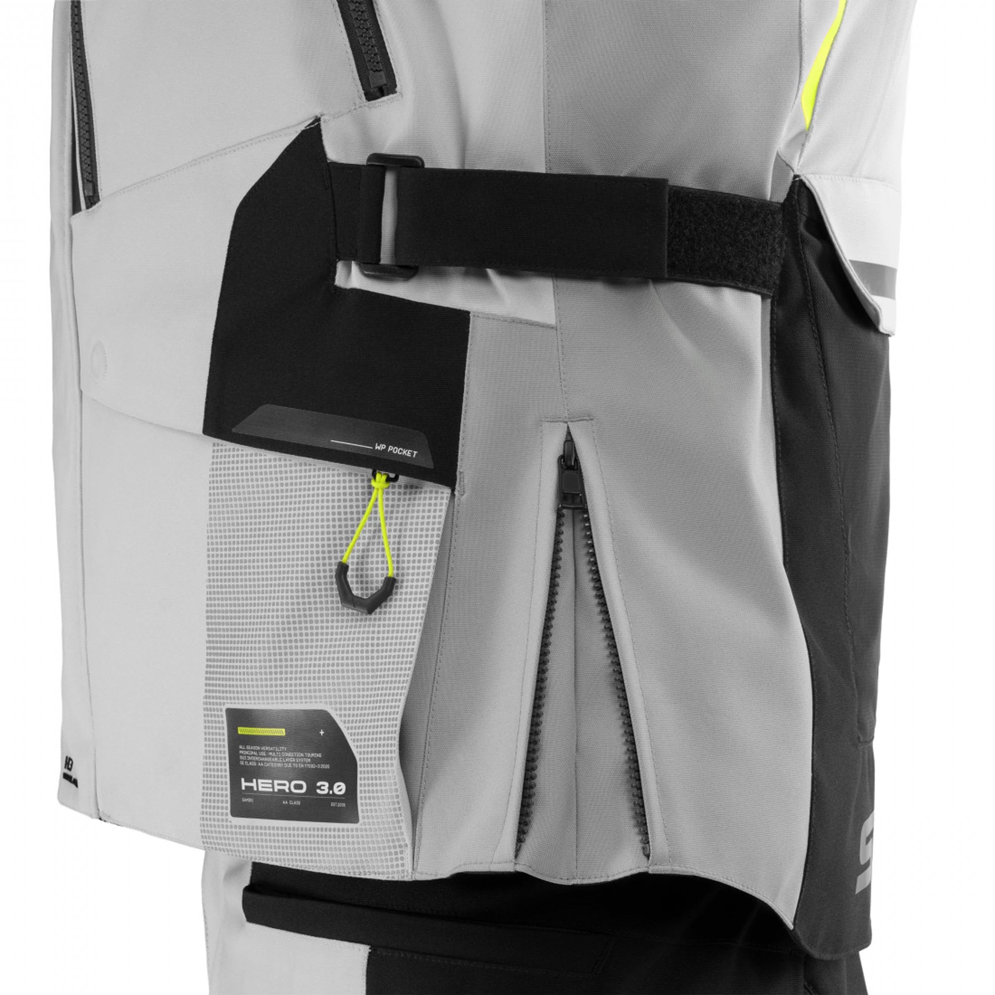 SHIMA Hero 3.0 Motorcycle Textile Jacket grey/yellow M Figure 20