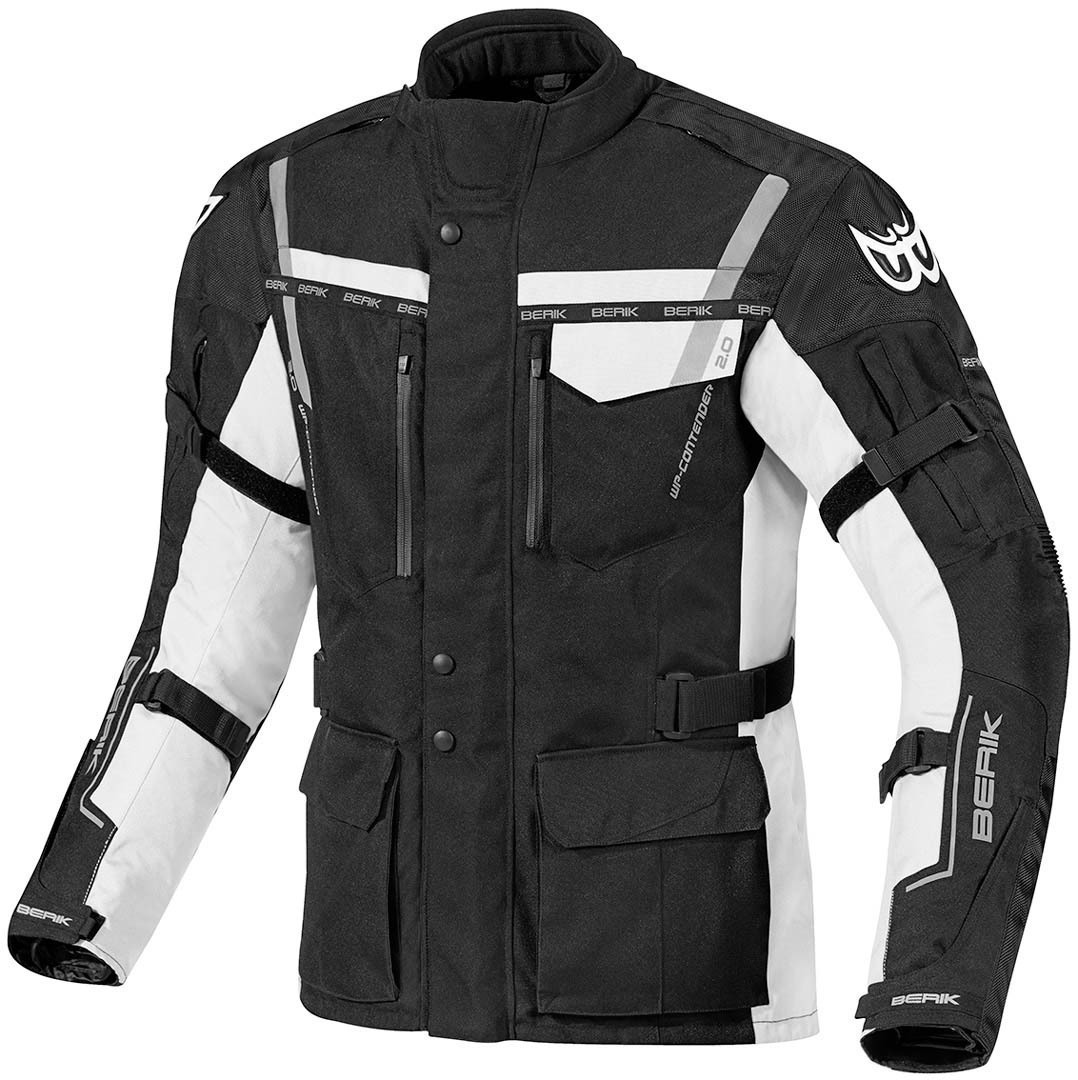 Berik Torino Waterproof Giacca tessile moto Bianco/nero 50 Figura 1