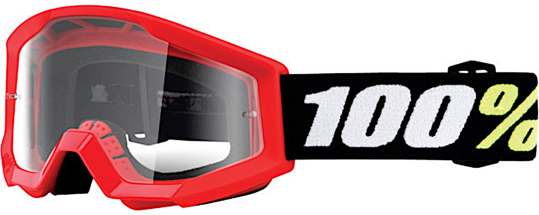 100% Strata 2 Mini Motocrossglasögon för barn rött Figur 1