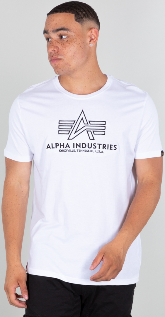 Alpha Industries Basic Embroidery T-shirt Wit XXL Figuur 1