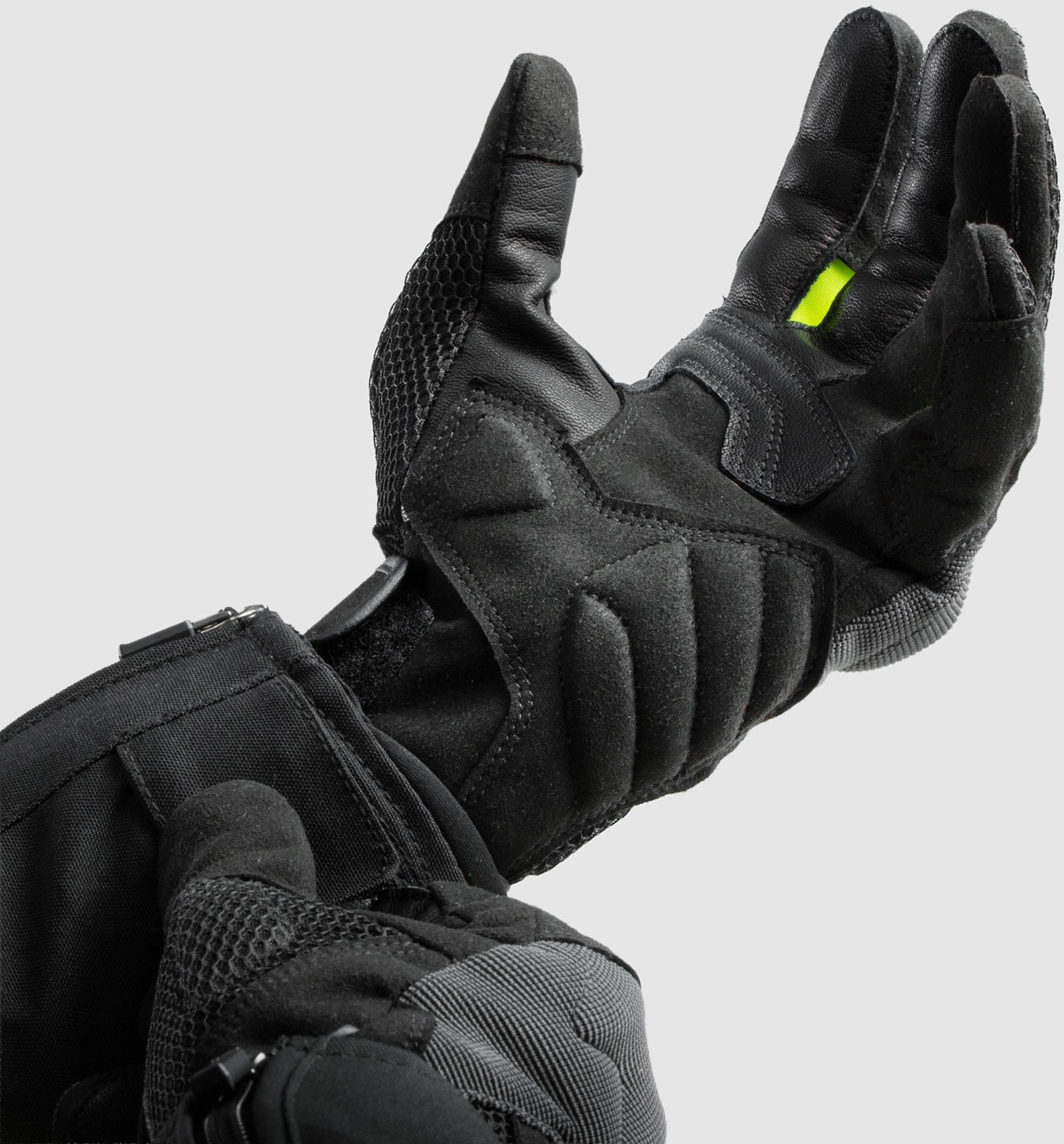 Rebelhorn Core Damen Motorrad Handschuhe schwarz/grau/gelb M Abbildung 8