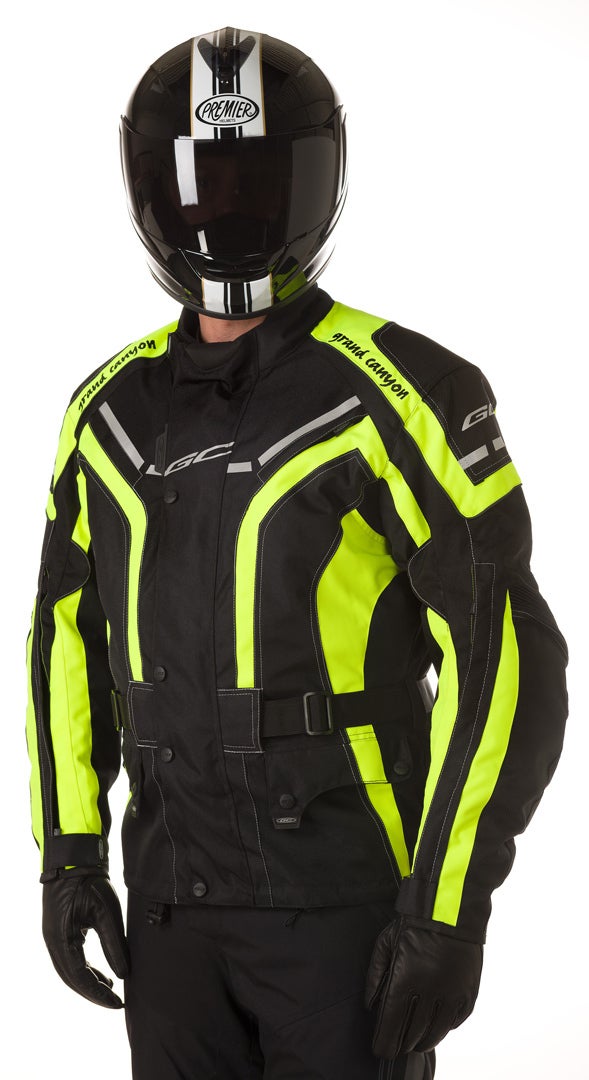 Grand Canyon One Way Motorcycle Textile Jacket black/neon L Figure 3