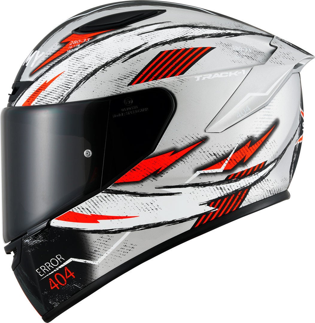 Suomy Track-1 404 Casco Argento/Rosso/Bianco M (57/58) Figura 5