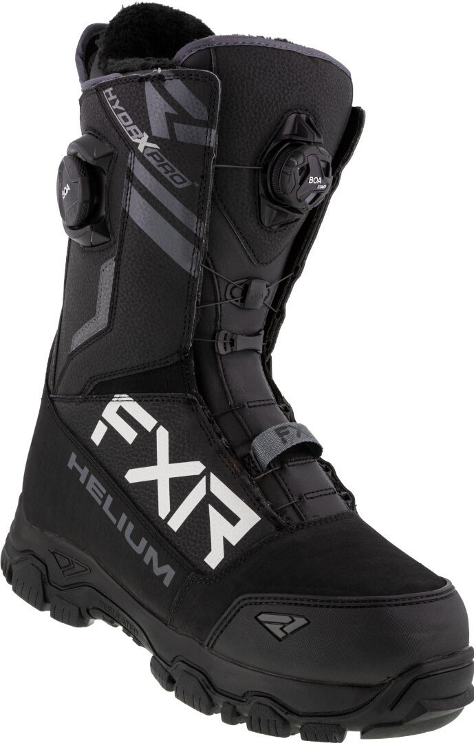 FXR Helium Dual BOA Botas Snowmobile preto/branco 45 Figura 1