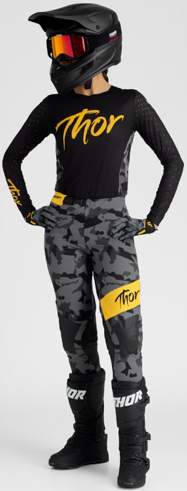 Thor Sportmode Shadow Dame Motocross bukser grå/sort/gul 11/12 Figur 5