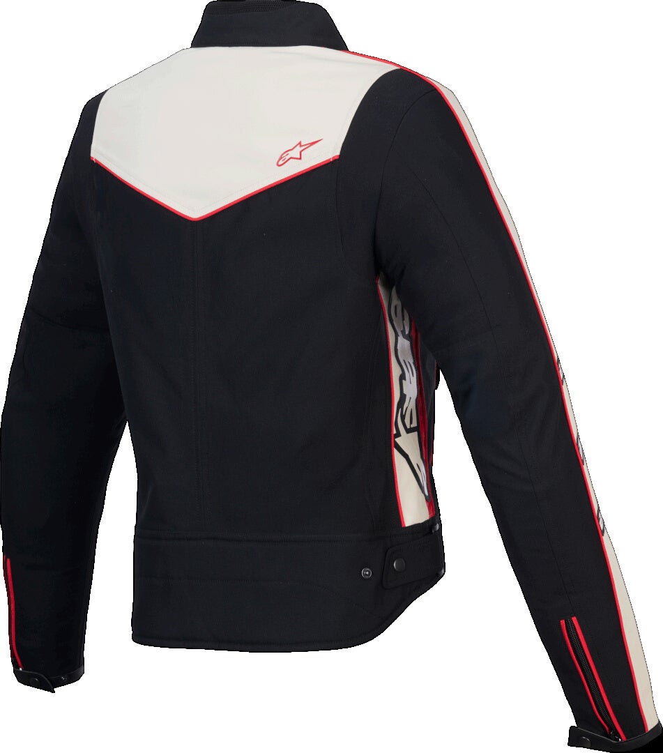Alpinestars Stella T-Dyno WR Dame motorcykel tekstiljakke creme/sort/rød L Figur 2
