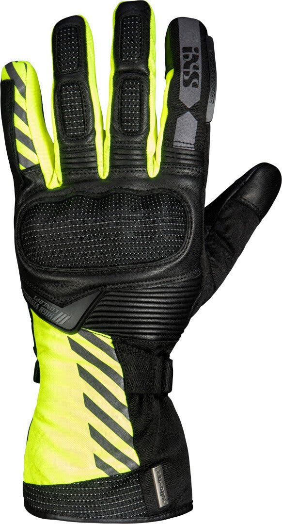 IXS Glasgow-ST 2.0 オートバイの手袋 黒/黄色 M 図1