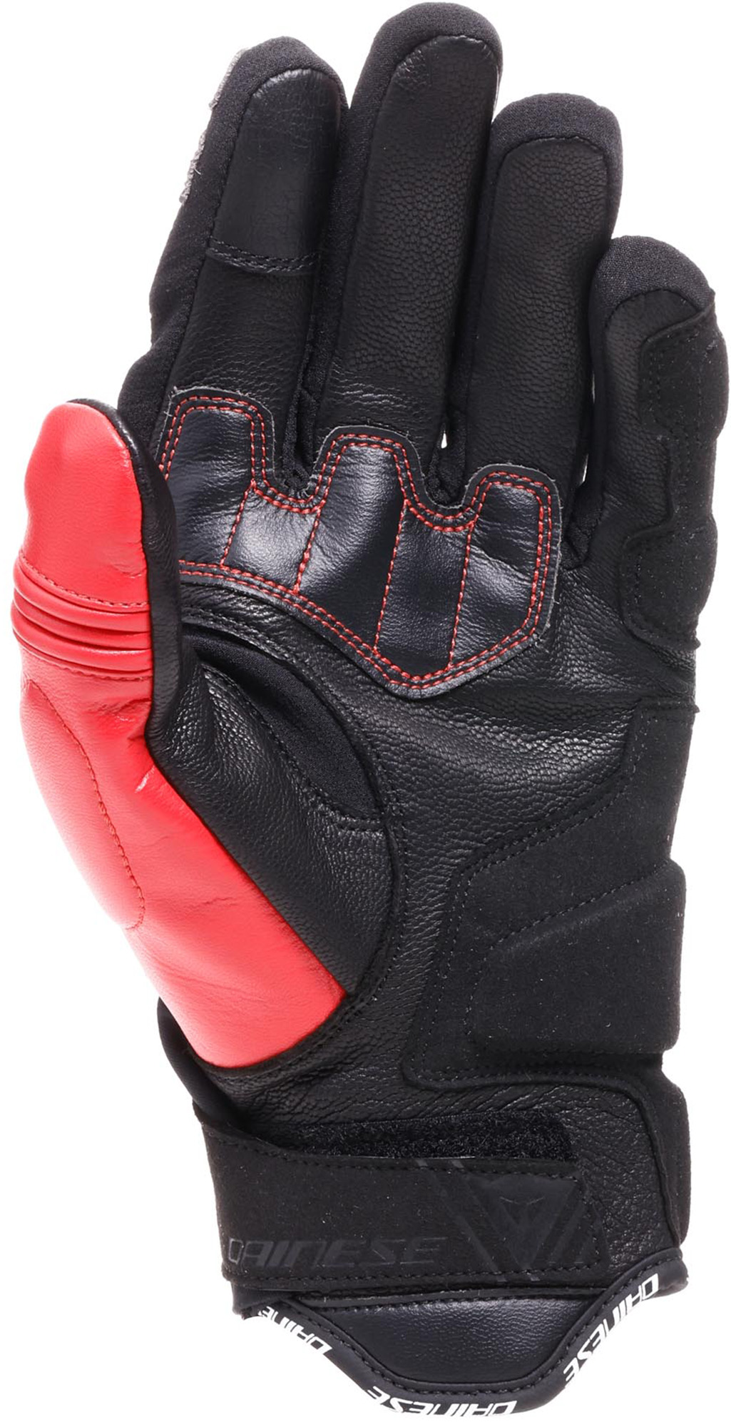 Dainese Reacto Carbon Short Motorcykelhandsker sort/rød M Figur 3