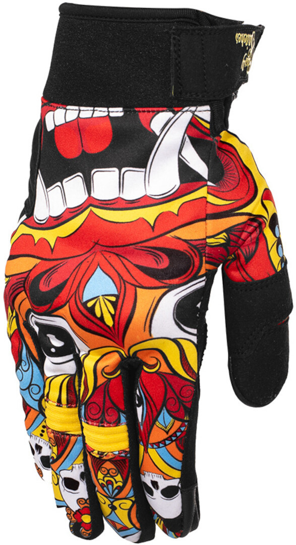 Rusty Stitches Clyde V2 Mask Motorrad Handschuhe schwarz/bunt 2XL Abbildung 1