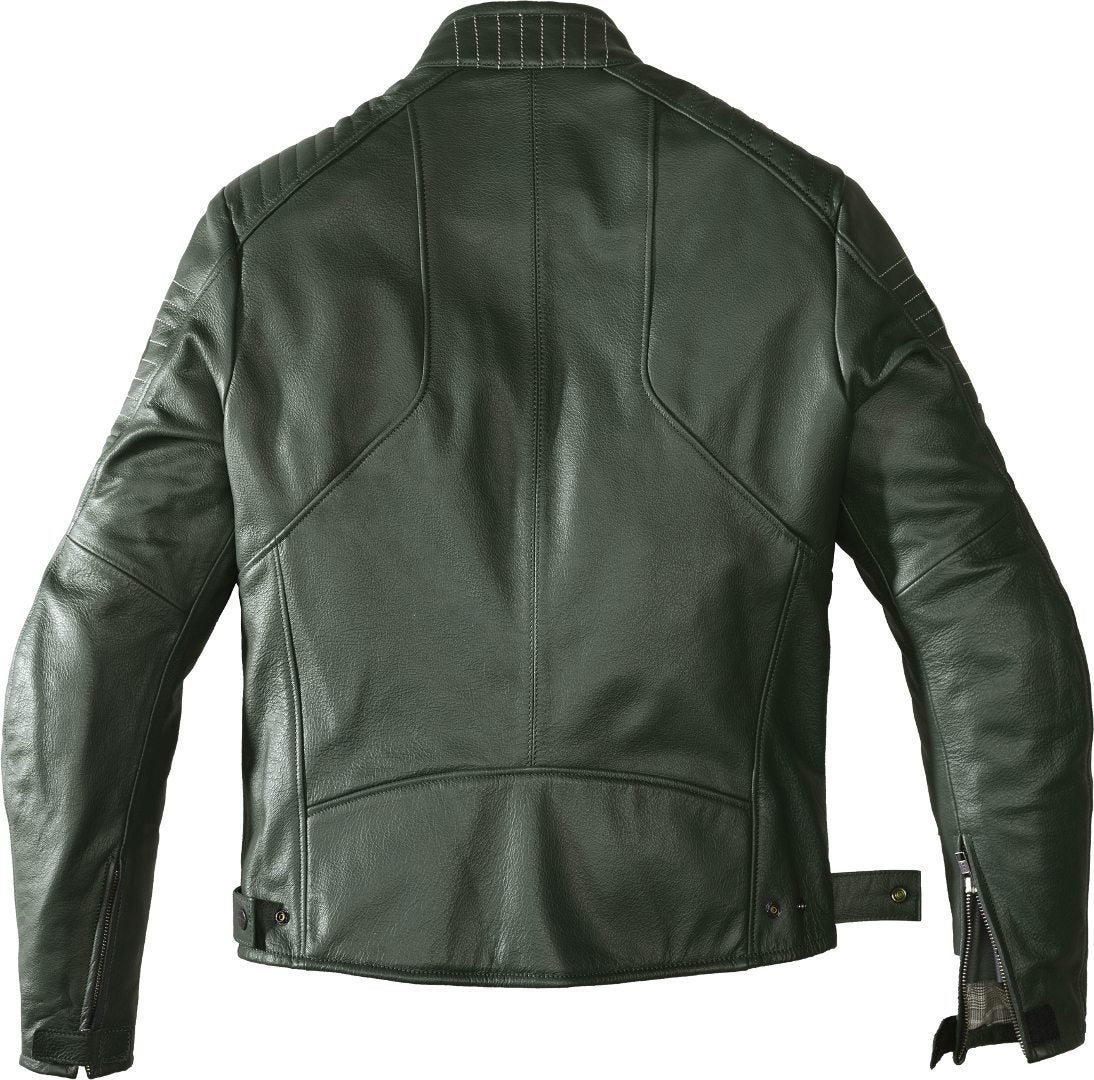 Spidi Clubber Motorcycle Leather Jacket dark green 54 Figure 2