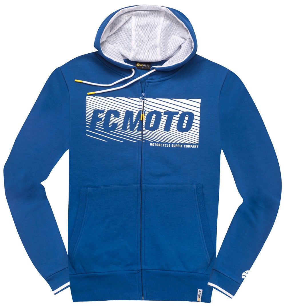 FC-Moto Waving Capuz Zip azul/branco L Figura 1
