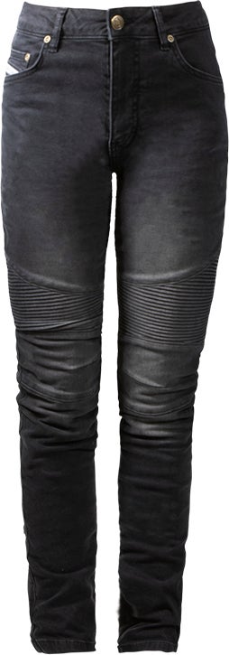 John Doe Betty Biker XTM Kvinder Motorcykel Jeans Sort 29 L32 Figur 1