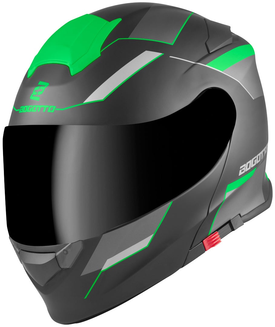 Bogotto V271 Delta Casco nero opaco/verde S Figura 2
