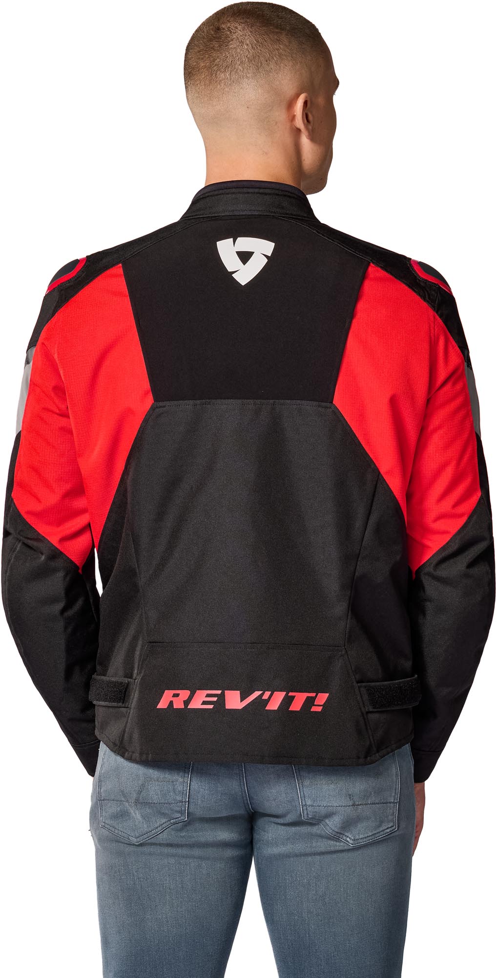 Revit Control H2O Motorcykel Textil Jacka svart/röd S Figur 4