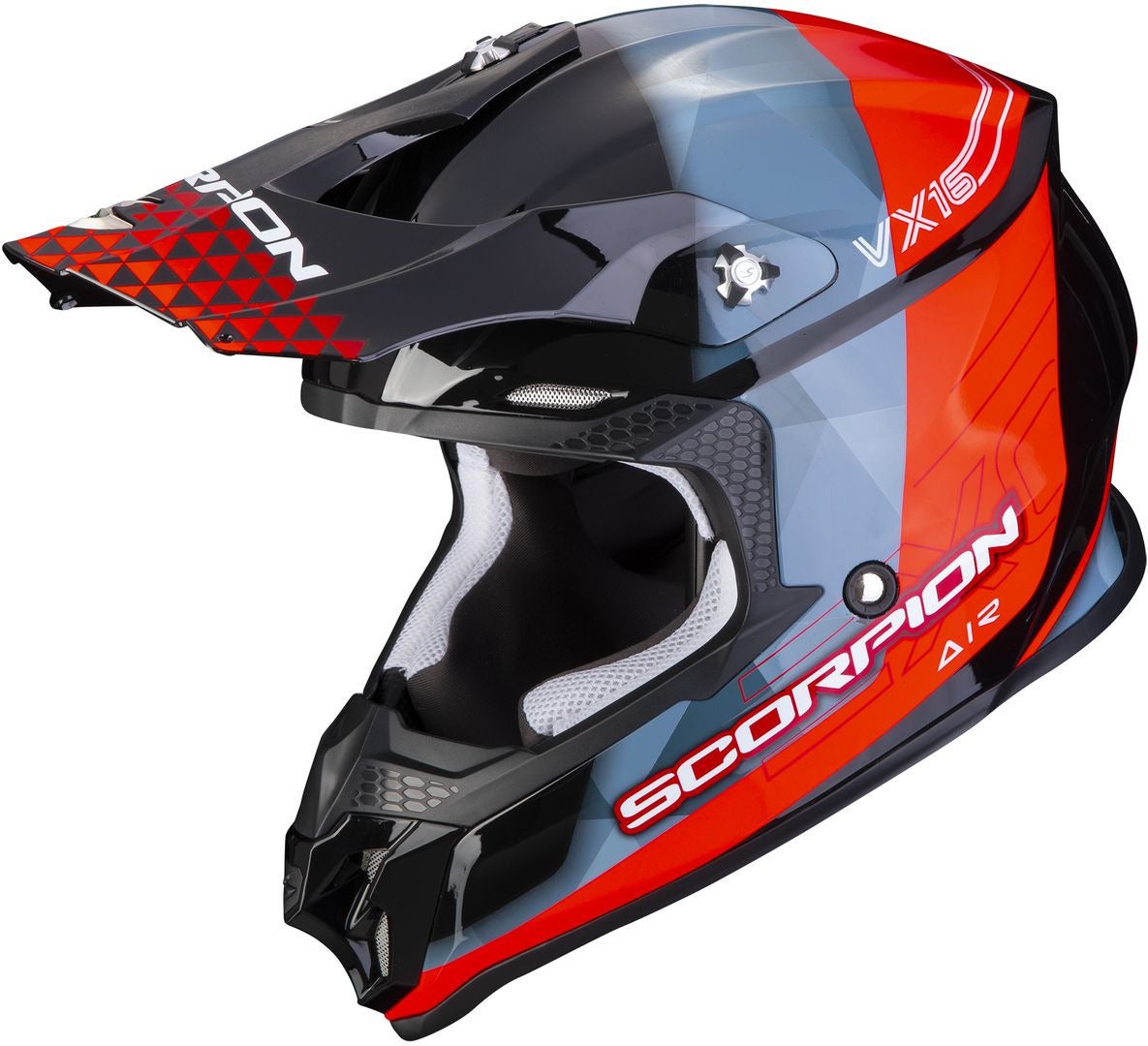 Scorpion VX-16 Air Gem Casco Motocross nero/rosso S (55/56) Figura 1
