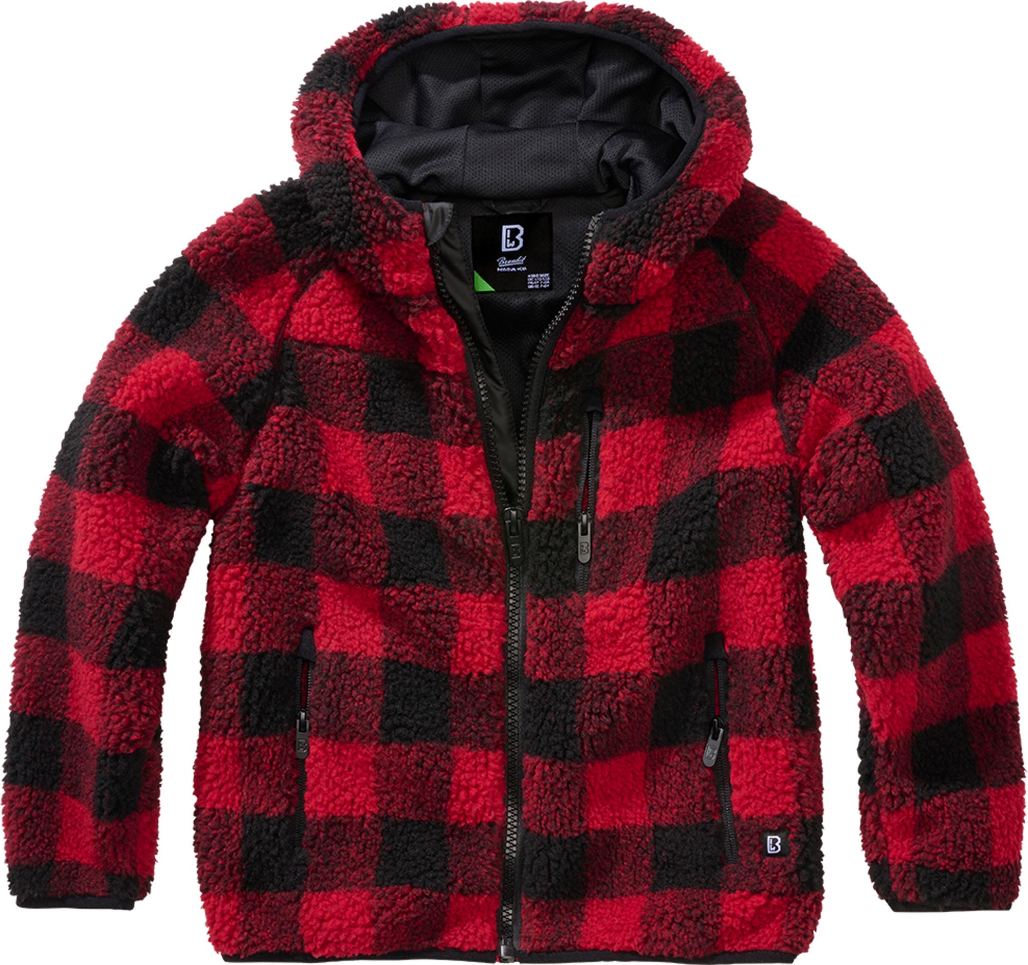 Brandit Teddyfleece Hodded Kurtka dla dzieci czerwony/ 146-152 Rysunek 1