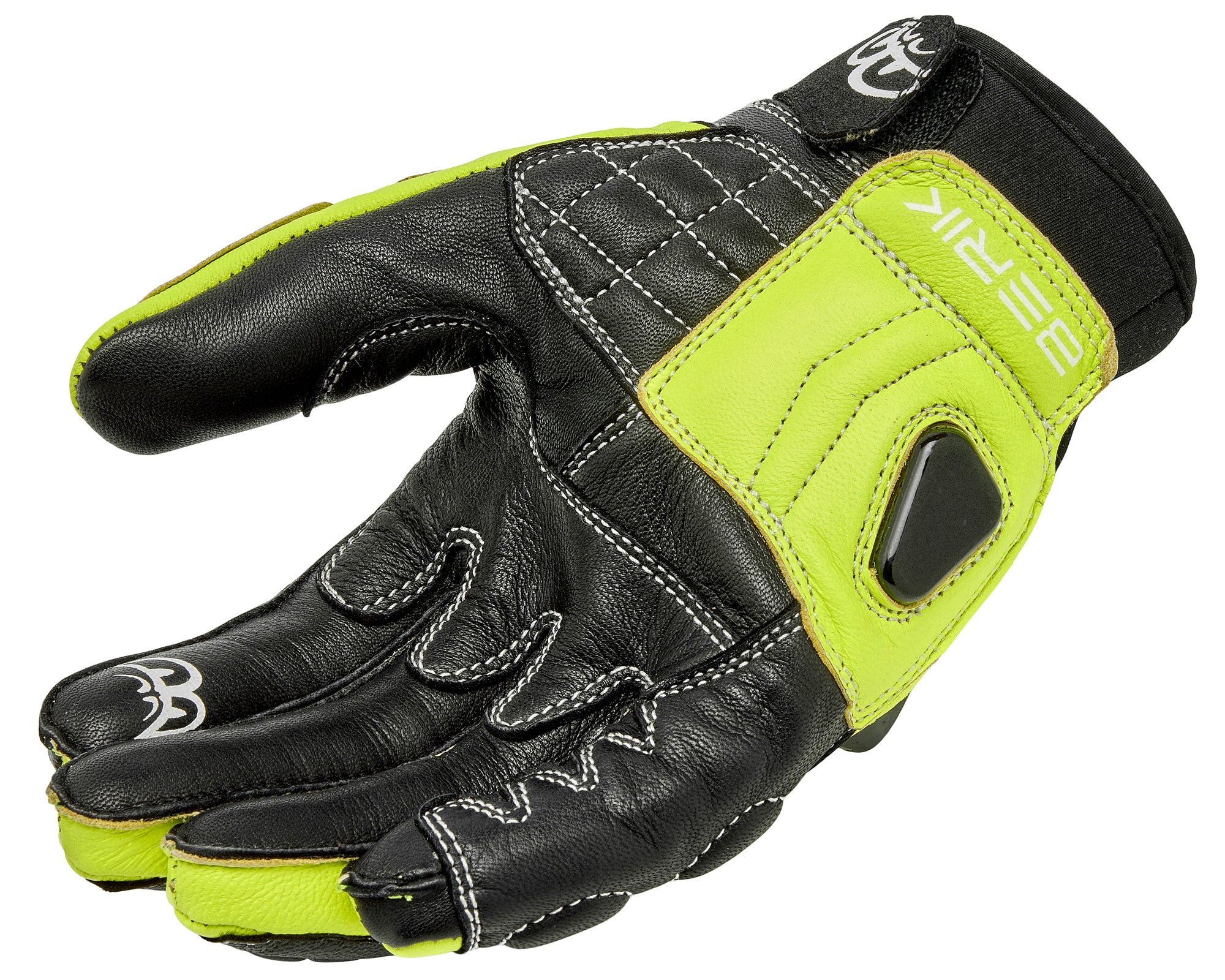 Berik Zakuda Motorcykel handsker sort/neon-gul XL Figur 4