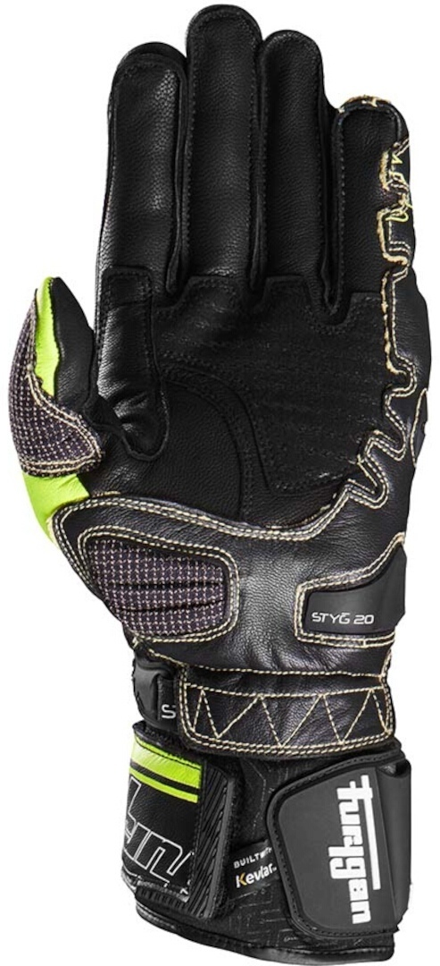Furygan Styg20 Built With Kevlar® Mănuși de motocicletă Negru/Alb/Galben-Neon S Figura 2