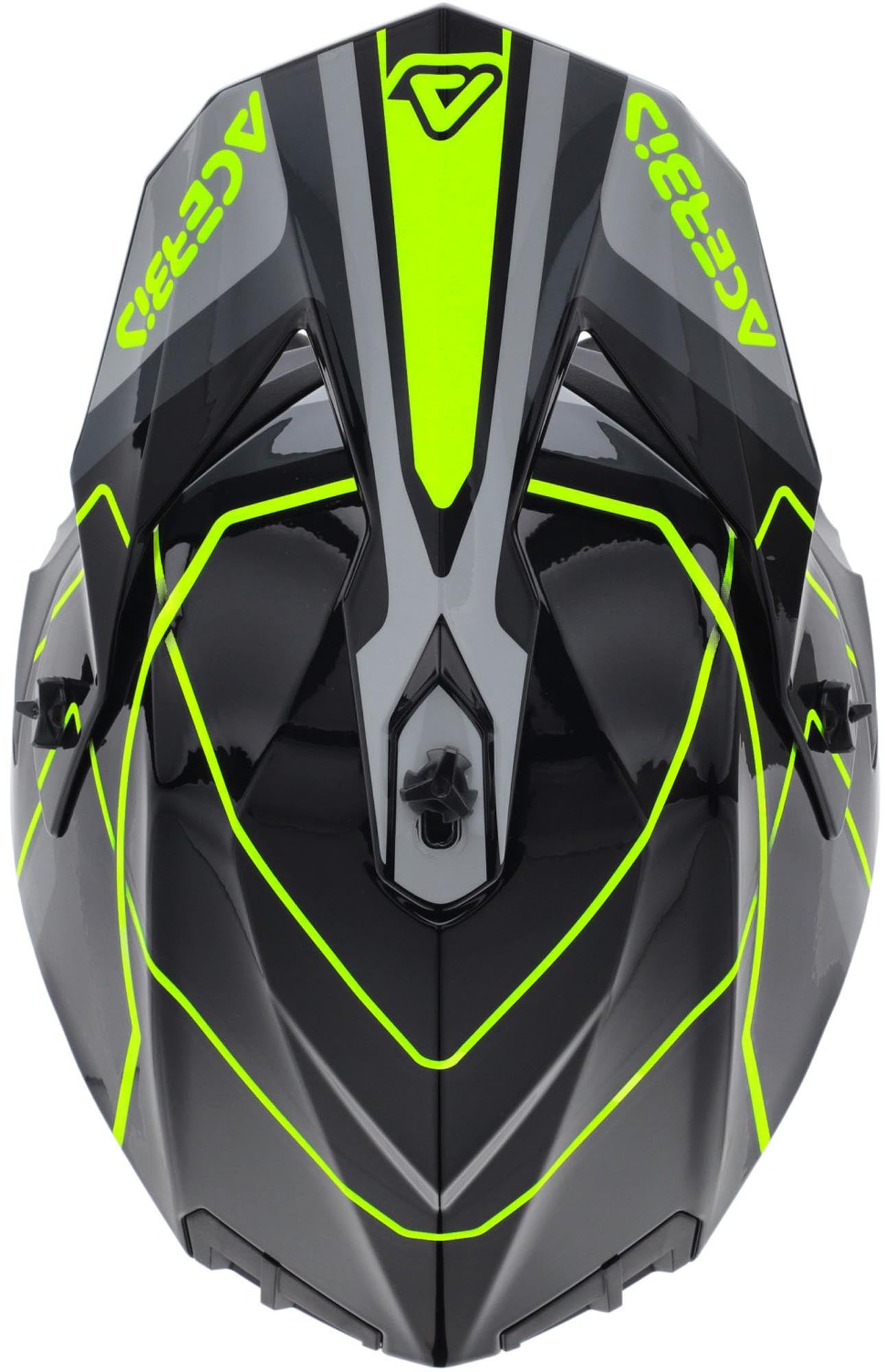 Acerbis Linear 2026 Capacete de Motocross preto/cinza/fluo-amarelo L (59/60) Figura 6