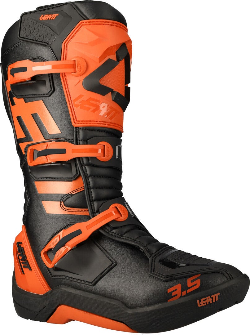 Leatt Men's Black/Orange 3.5 Motocross Boots