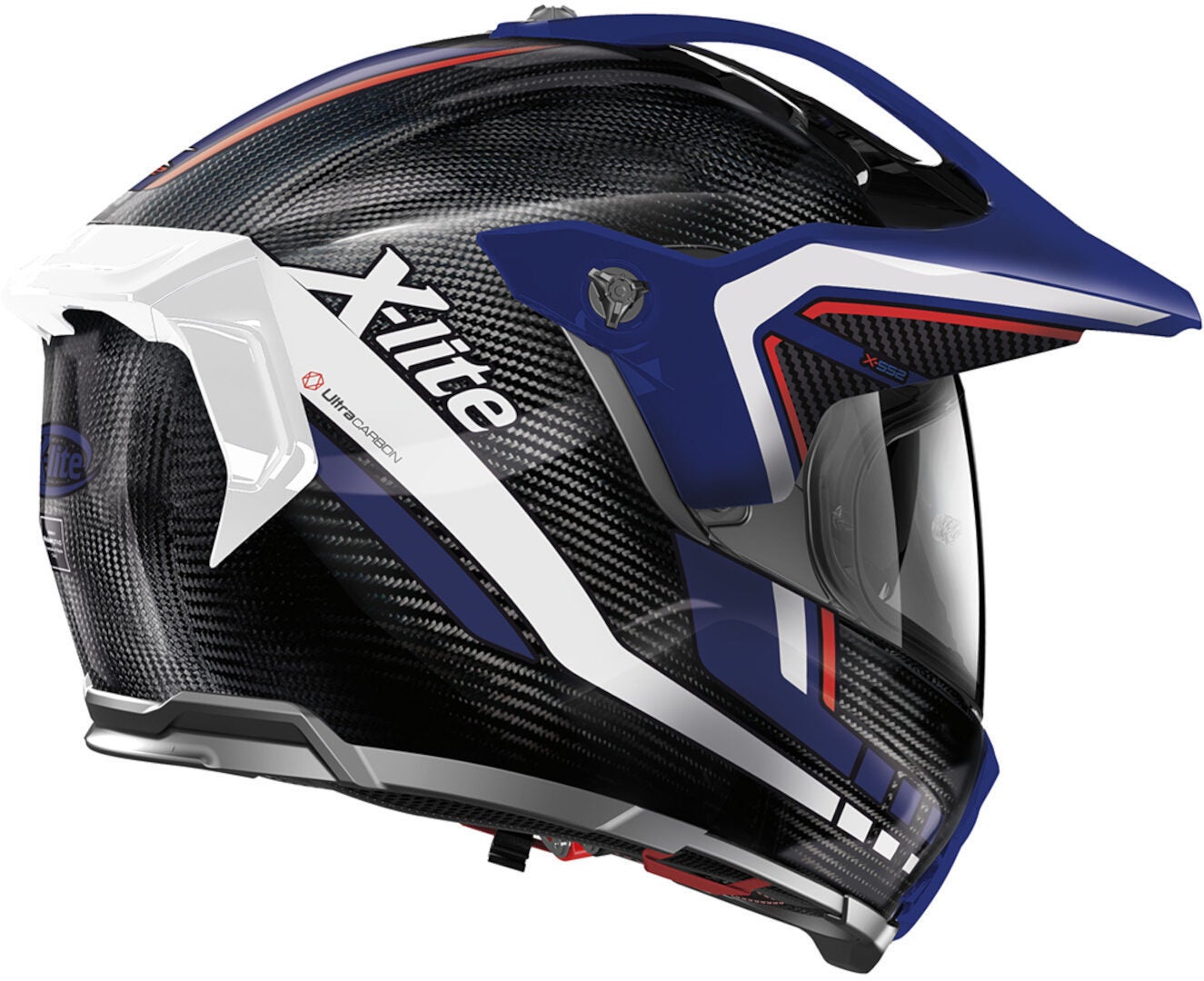 X-Lite X-552 Ultra Carbon Latitude N-Com Přilba černá/modrá/bílá L (60) Obrázek 4