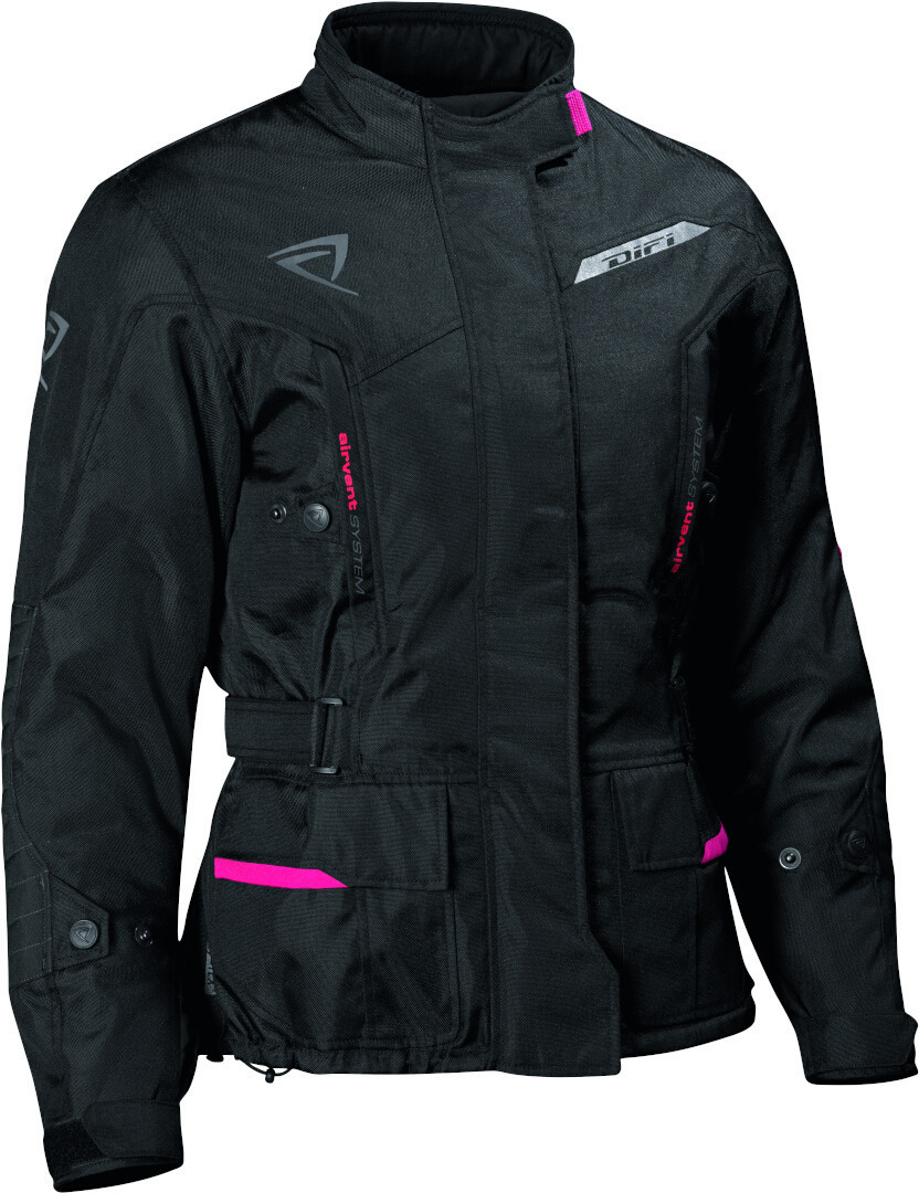 DIFI Shuttle Aerotex veste textile de moto pour dames imperméable à l’eau noir/rose 46 Figure 1